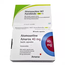 Атомоксетин HCL 40 мг Европа :: Аналог Когниттера :: Aurobindo /Amarox капс. №30 фото
